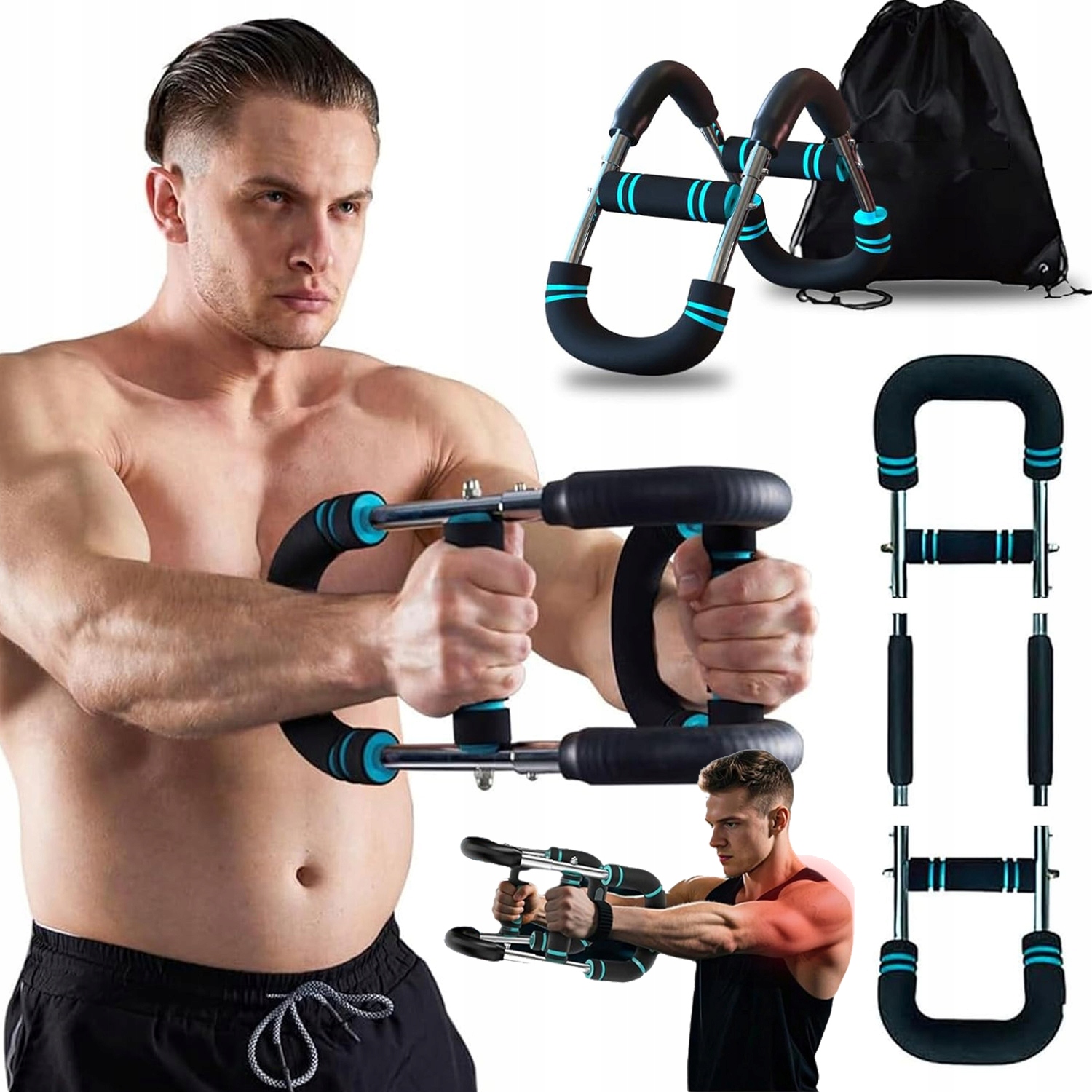 Posilovací Expandér, Silový Trenažér, Silný, Odolný, 6 Úrovní Odporu