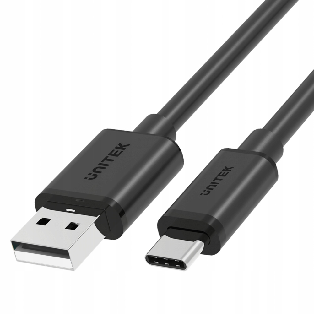 Unitek czarny kabel, przewód USB-A 2.0 do USB-C 3m C14069BK