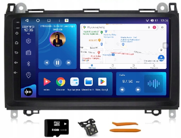 Rádio Android Navigácia Mercedes W315 W318 W169 W245 W209 Vw Crafter LT3