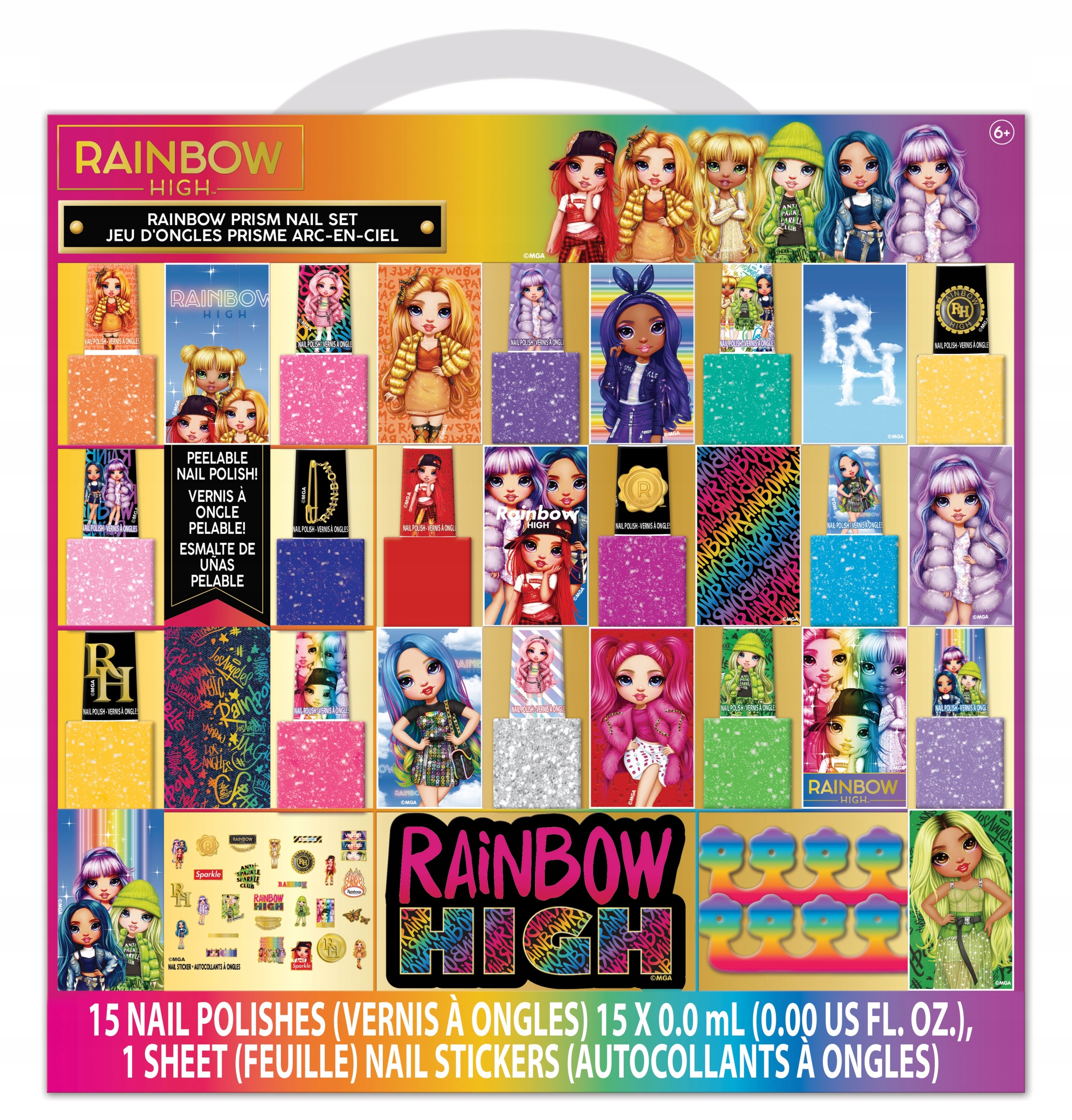 

Zestaw 15 Lakierów Do Paznokci Rainbow High!