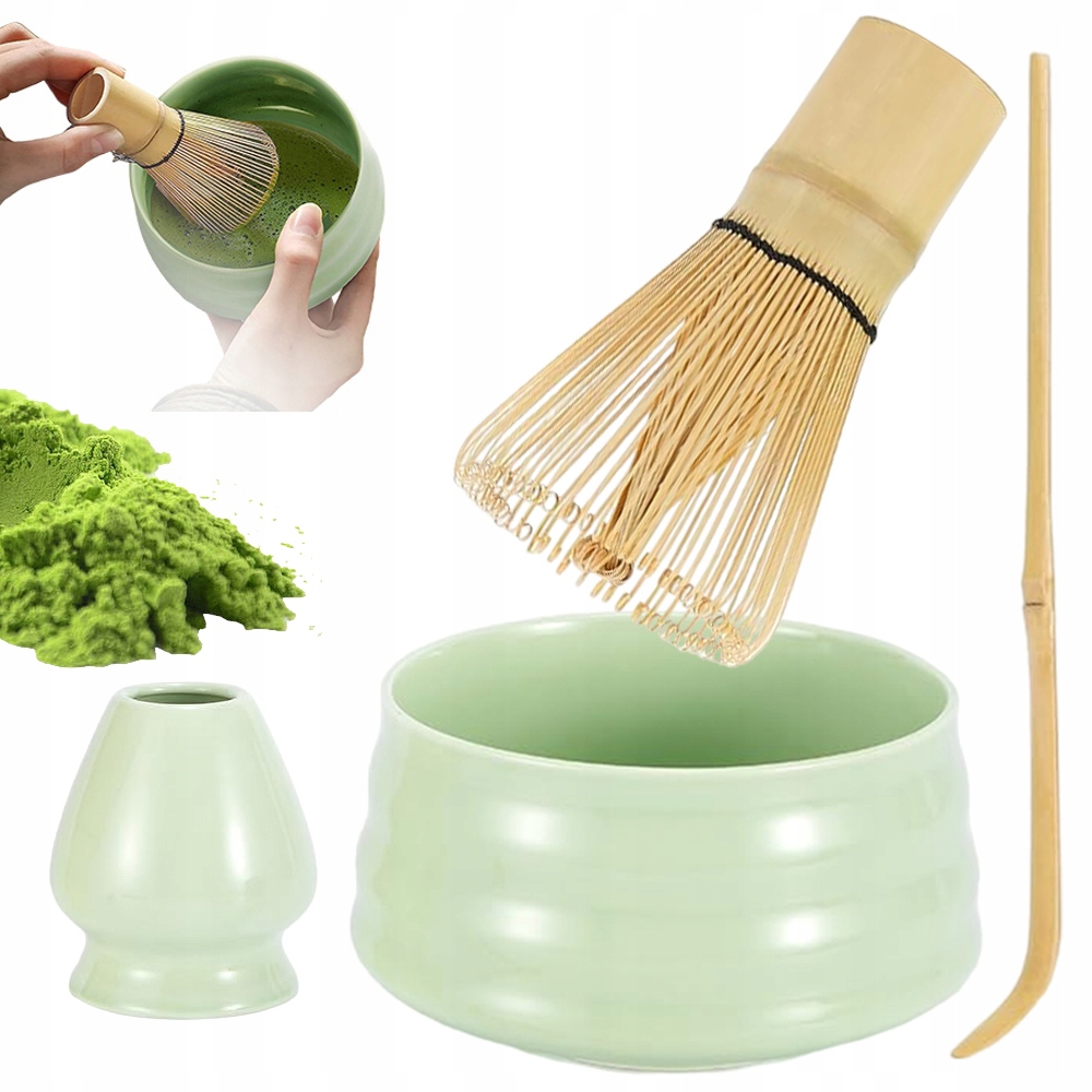 Bambusová Sada Matcha S Keramikou Je Ideální Jako Dárek