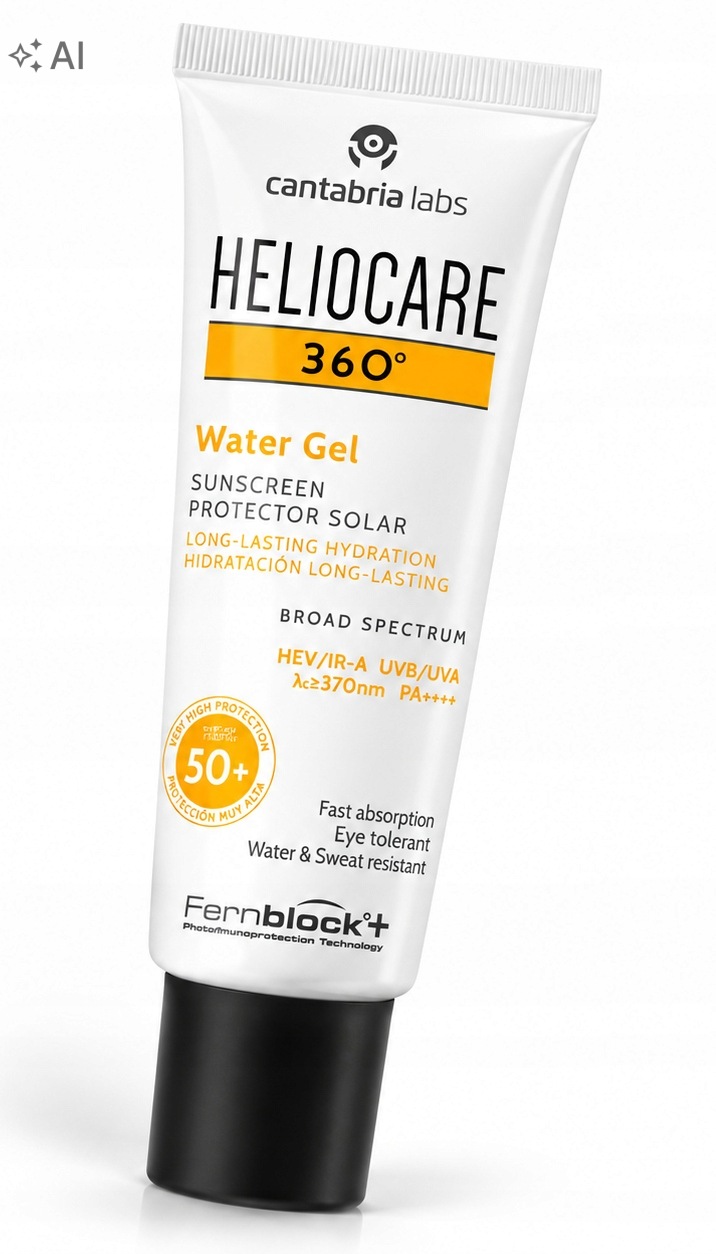 Heliocare 360 Water Gel SPF50+ Krem Żel Do Twarzy Ochrona Uva Uvb Na Słońce
