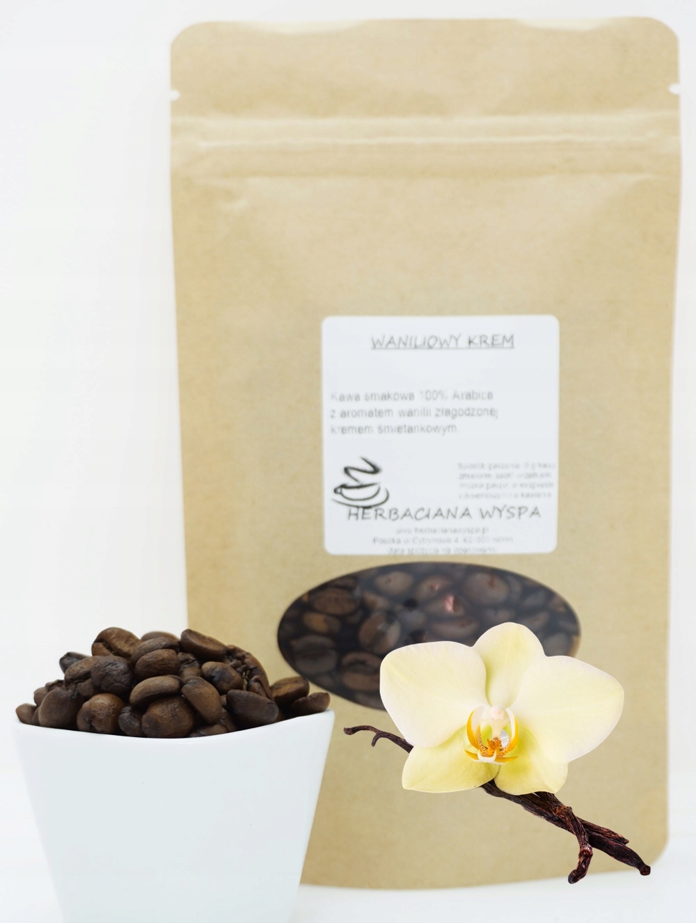 Levně Káva Vanilkový Krém 500 g zrnková-meleme