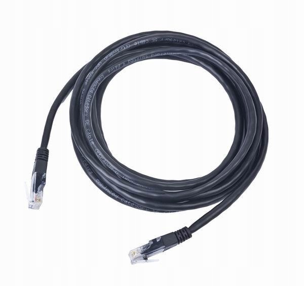 

Kabel sieciowy Utp 5e Patch cord RJ-45 5 m czarny