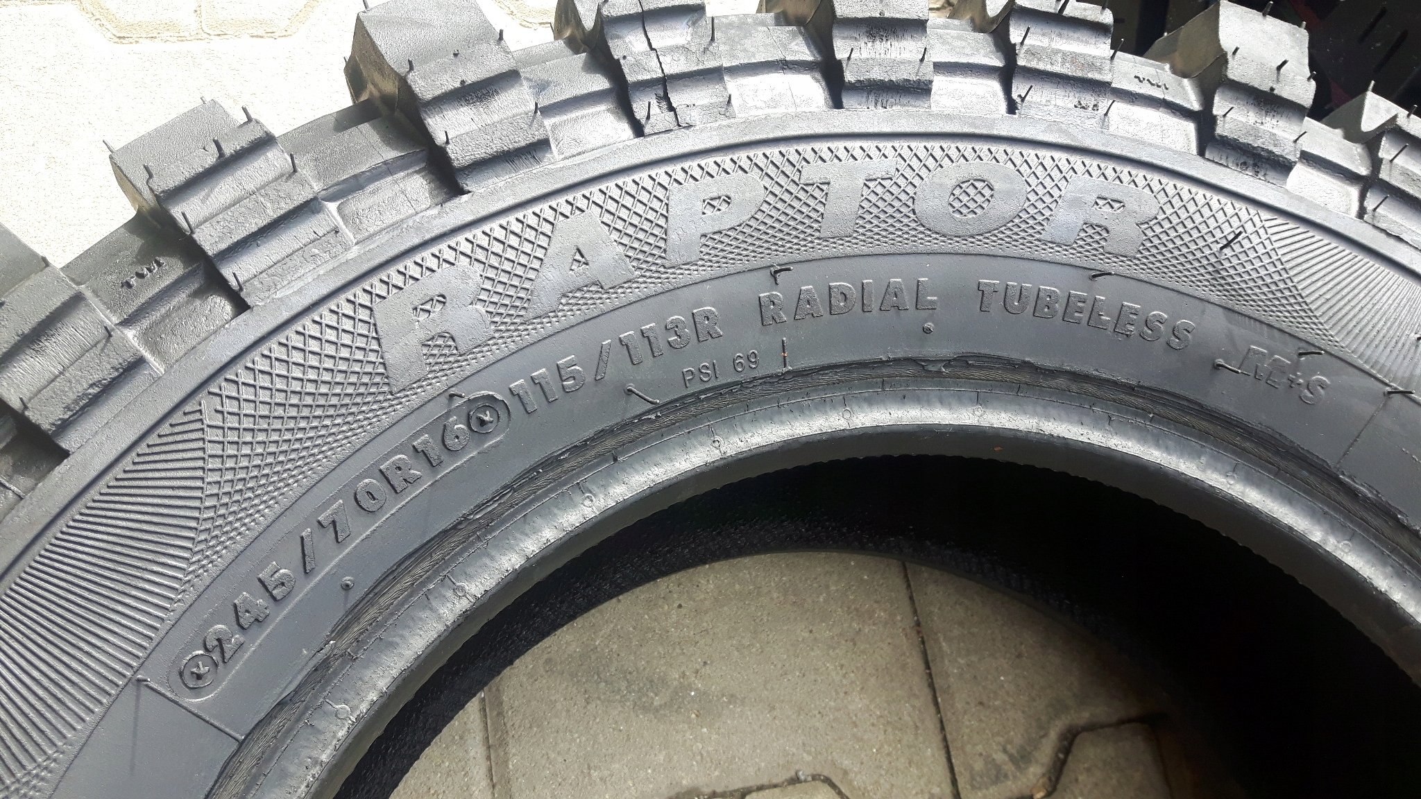 4x OPONY 245/70R16 RAPTOR GEPARD KOMPLET M+S MT Marka Geyer & Hosaja