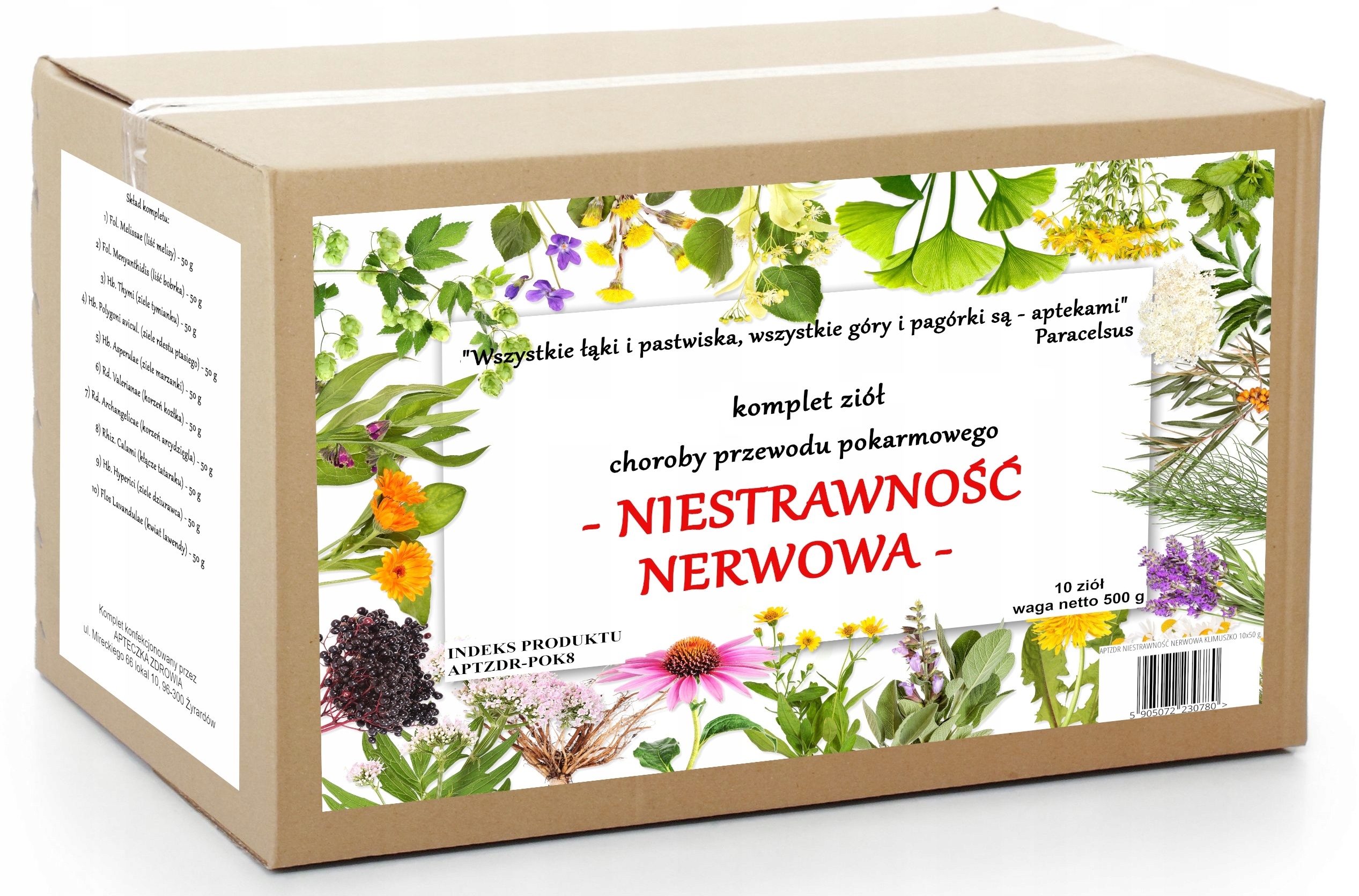 Nerwica Żołądka zioła na Niestrawność nerwową 500 g tradycyjna receptura