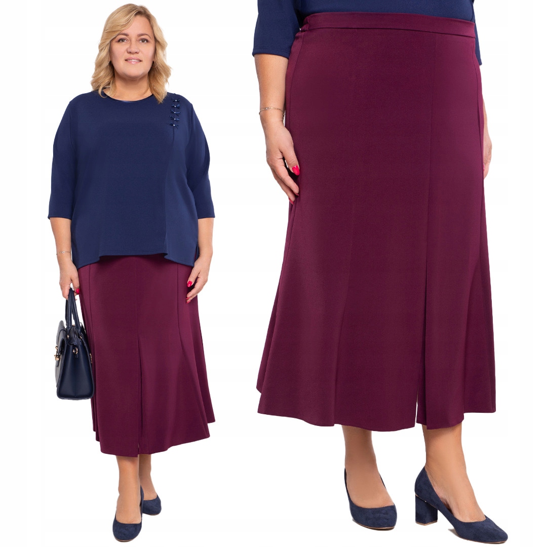 Bordó sukně s rozparky 50