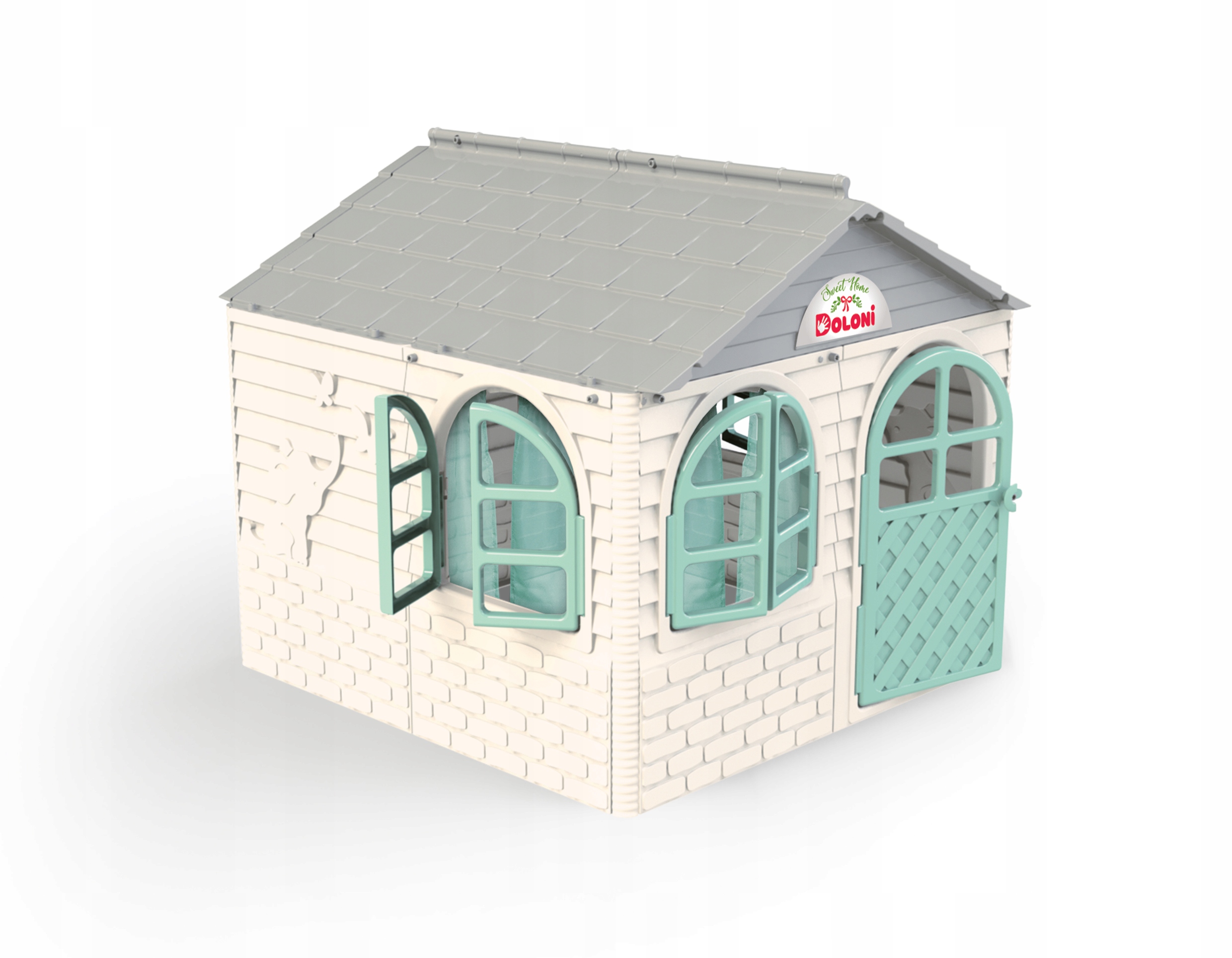 Duży domek ogrodowy okna karnisze zasłony 02550/5 EAN (GTIN) 0626197697412