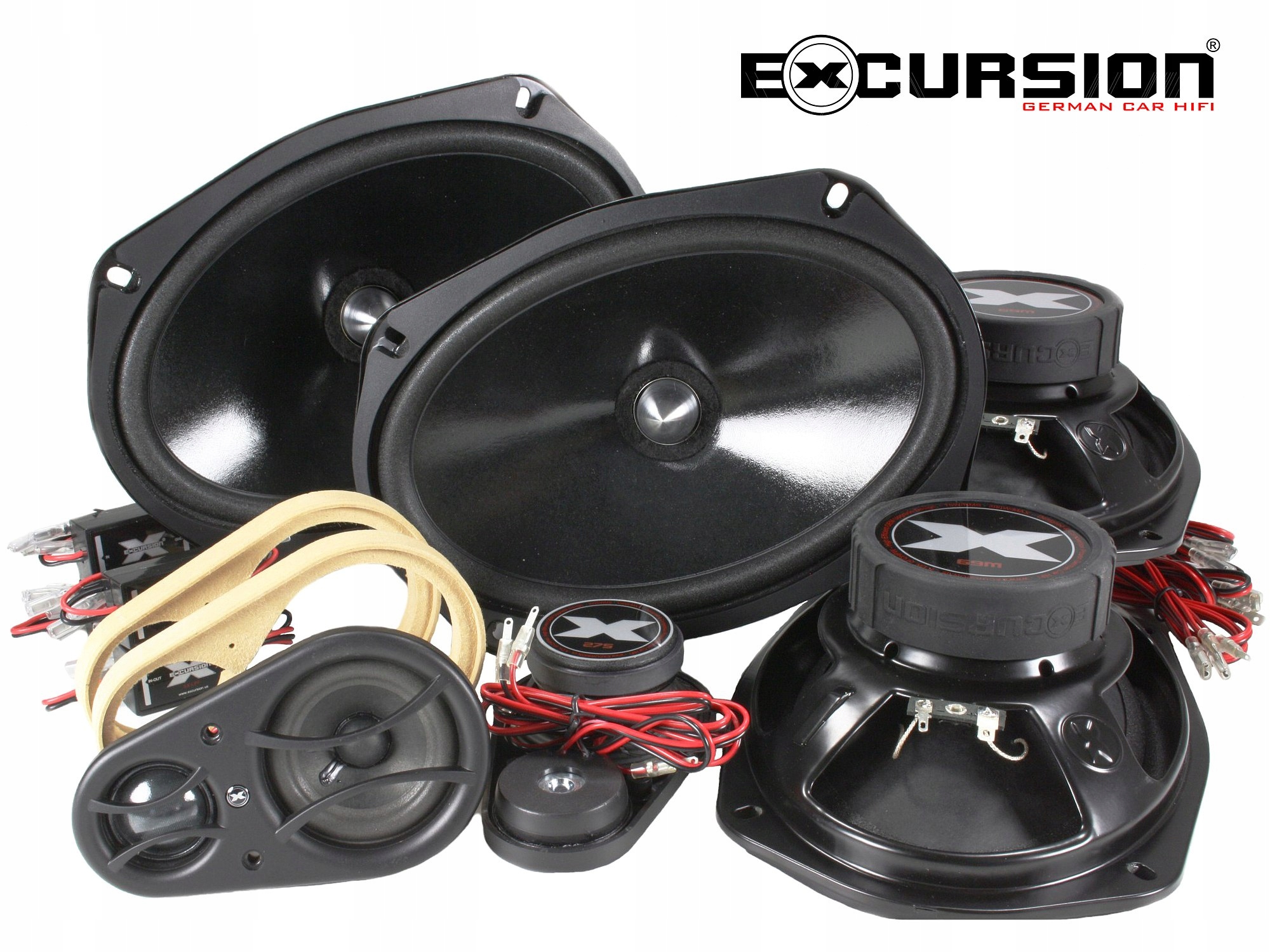 Głośniki Excursion 6x9'' 3 drożne 300W 6 Głośników Marka Excursion