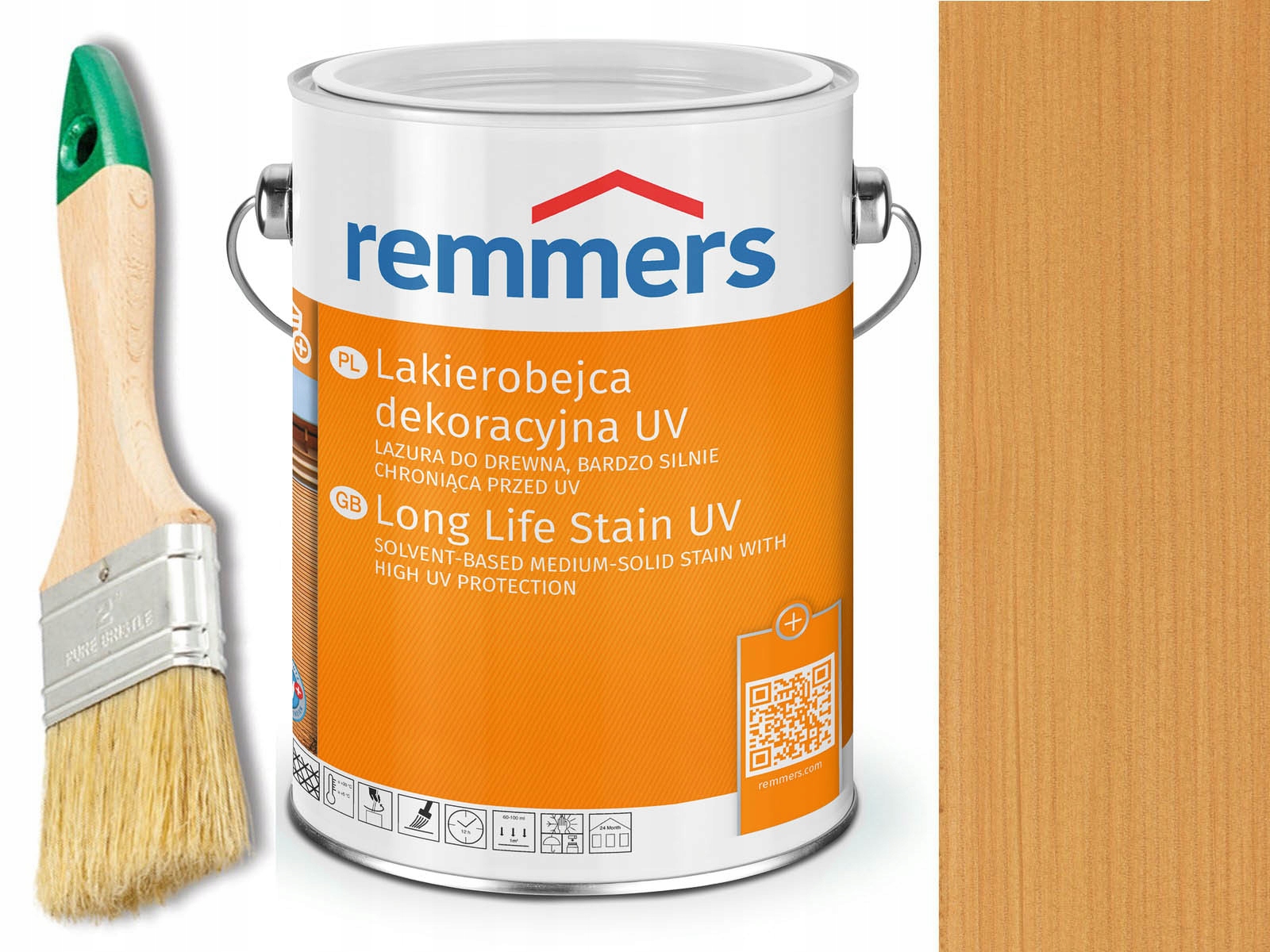 Dauerschutz-Lasur Uv Remmers Dub světlý 2,5 L 2239