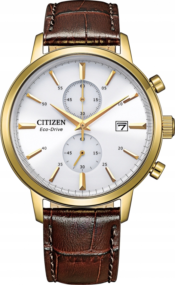 Zegarek męski Citizen CA7062-15A brązowy klasyczny