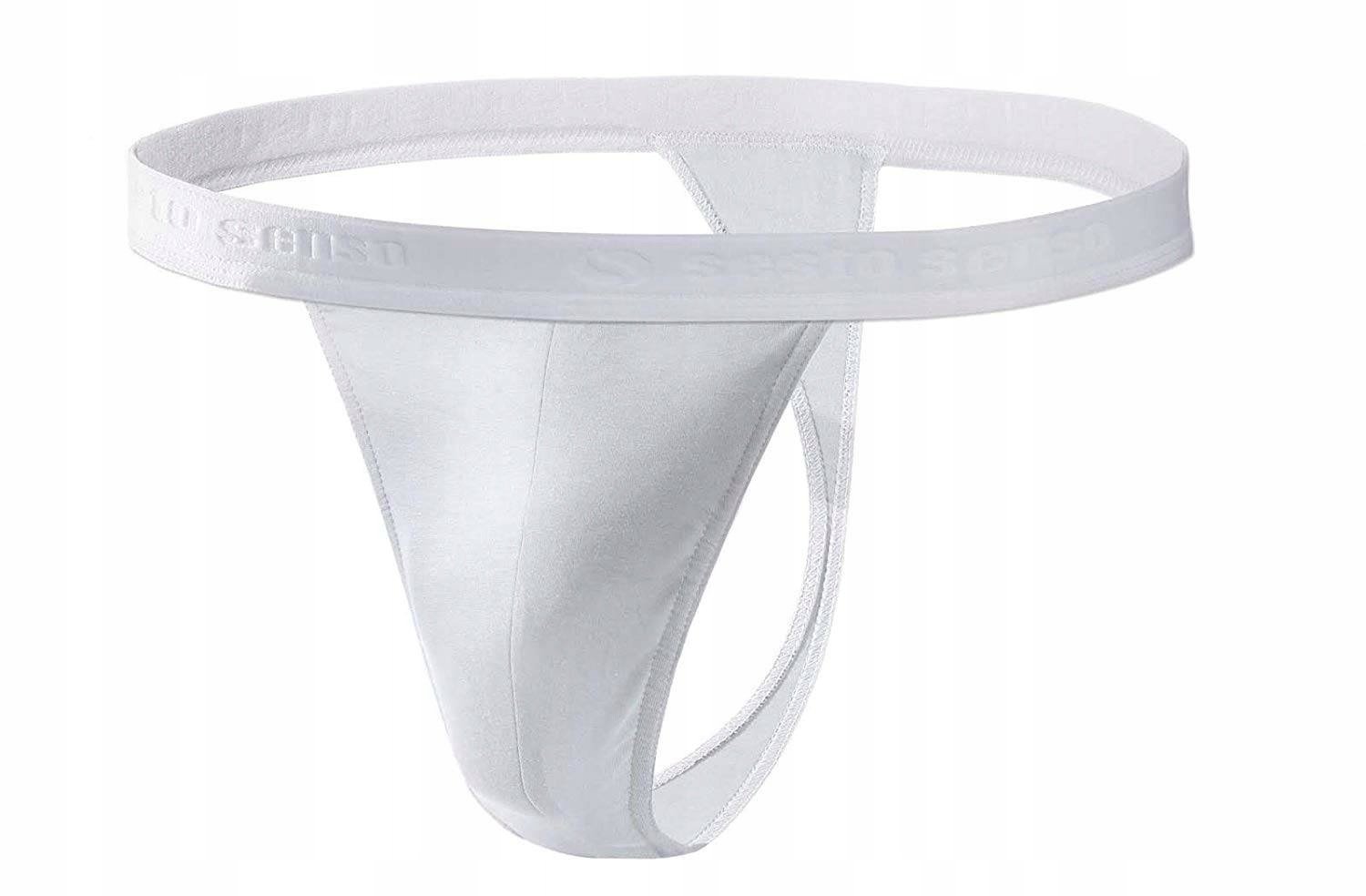 STRINGI MĘSKIE bawełniane z odkrytą gumą *M Fason Stringi