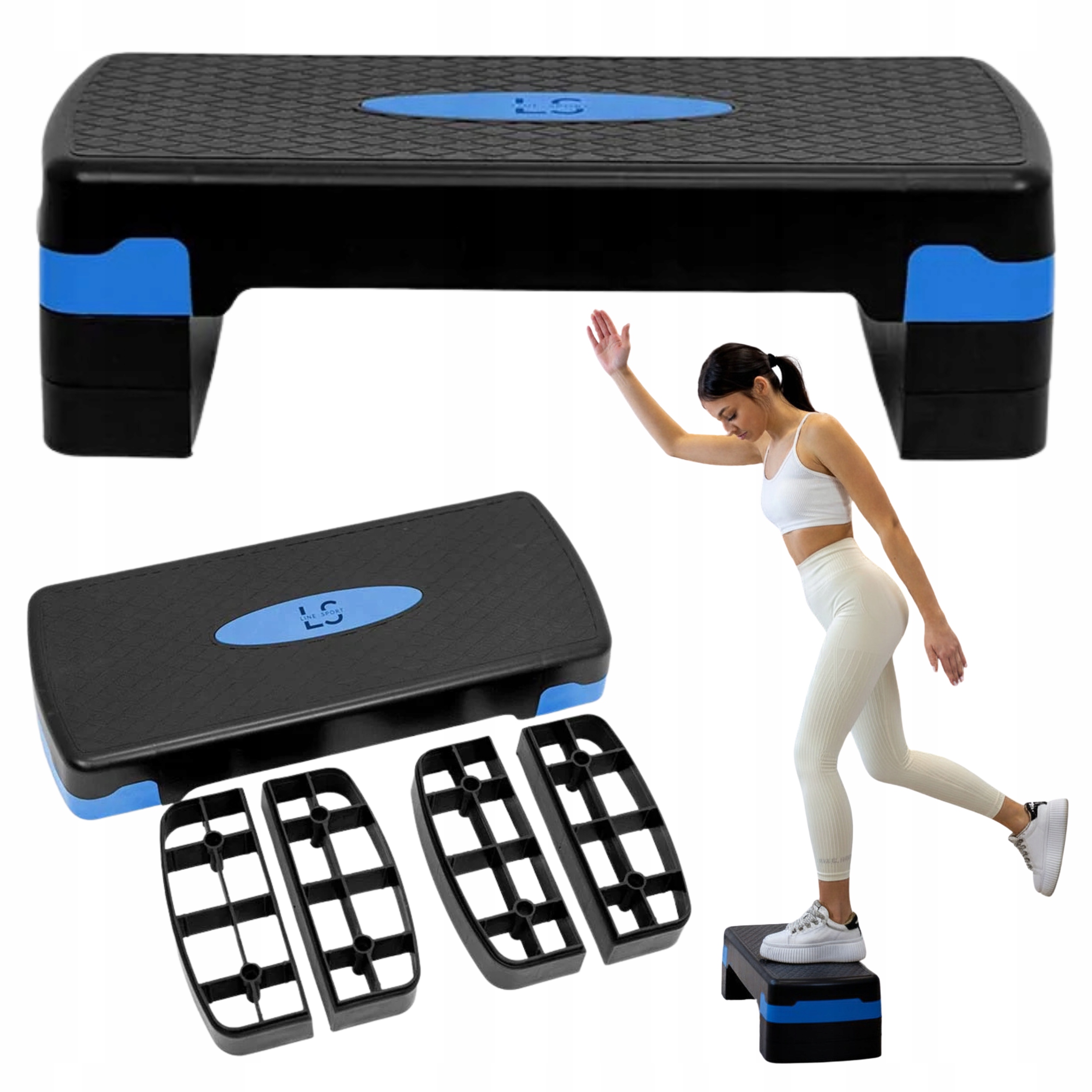 Stepper do Ćwiczeń Schodek Step Regulowany 3 Stopniowy Line Sport