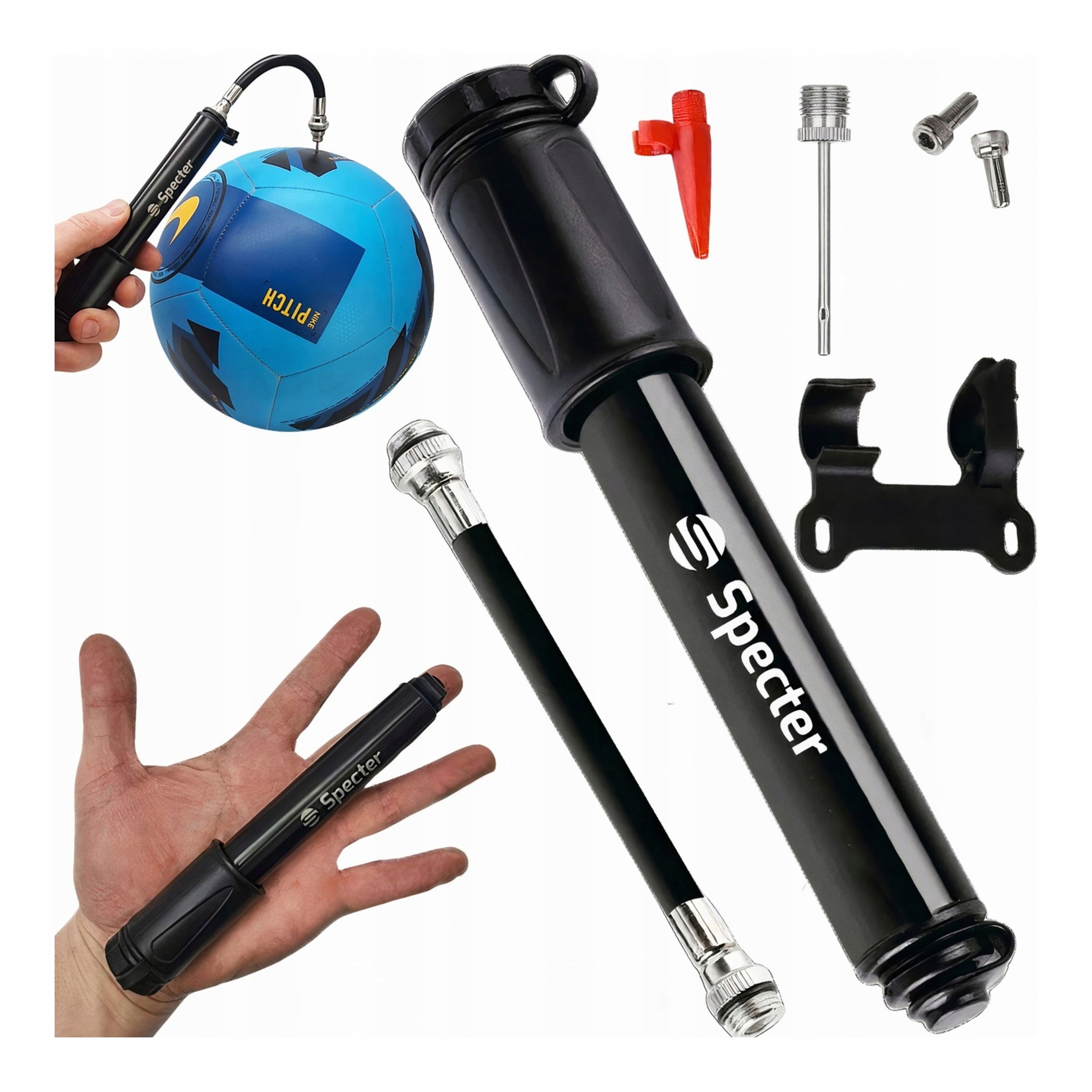 ВЕЛОСИПЕДНЫЙ НАСОС SPECTRE MINI, АЛЮМИНИЕВАЯ РАМА ДЛЯ СКУТЕРА 7 БАР 100PSI