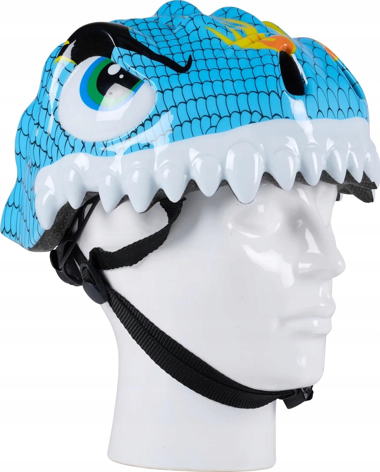 Kask Dziecięcy Na Rower Rolki Deskorolkę Regulowany No Fear Smok 48-52CM