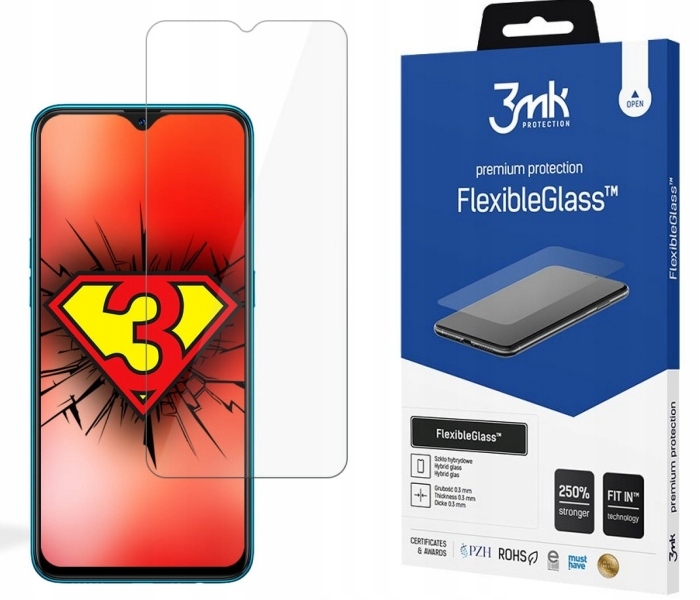 

Do Realme C11 Szkło Hybrydowe Niepękające 3MK Fg