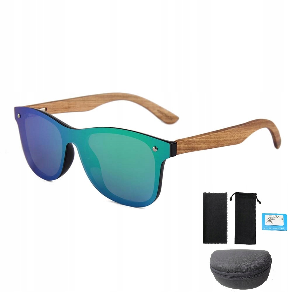 

Okulary przeciwsłoneczne lustrzane Solenzio Drewno