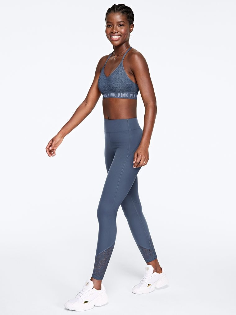 Victoria's Secret dámské legíny Buttery modré M