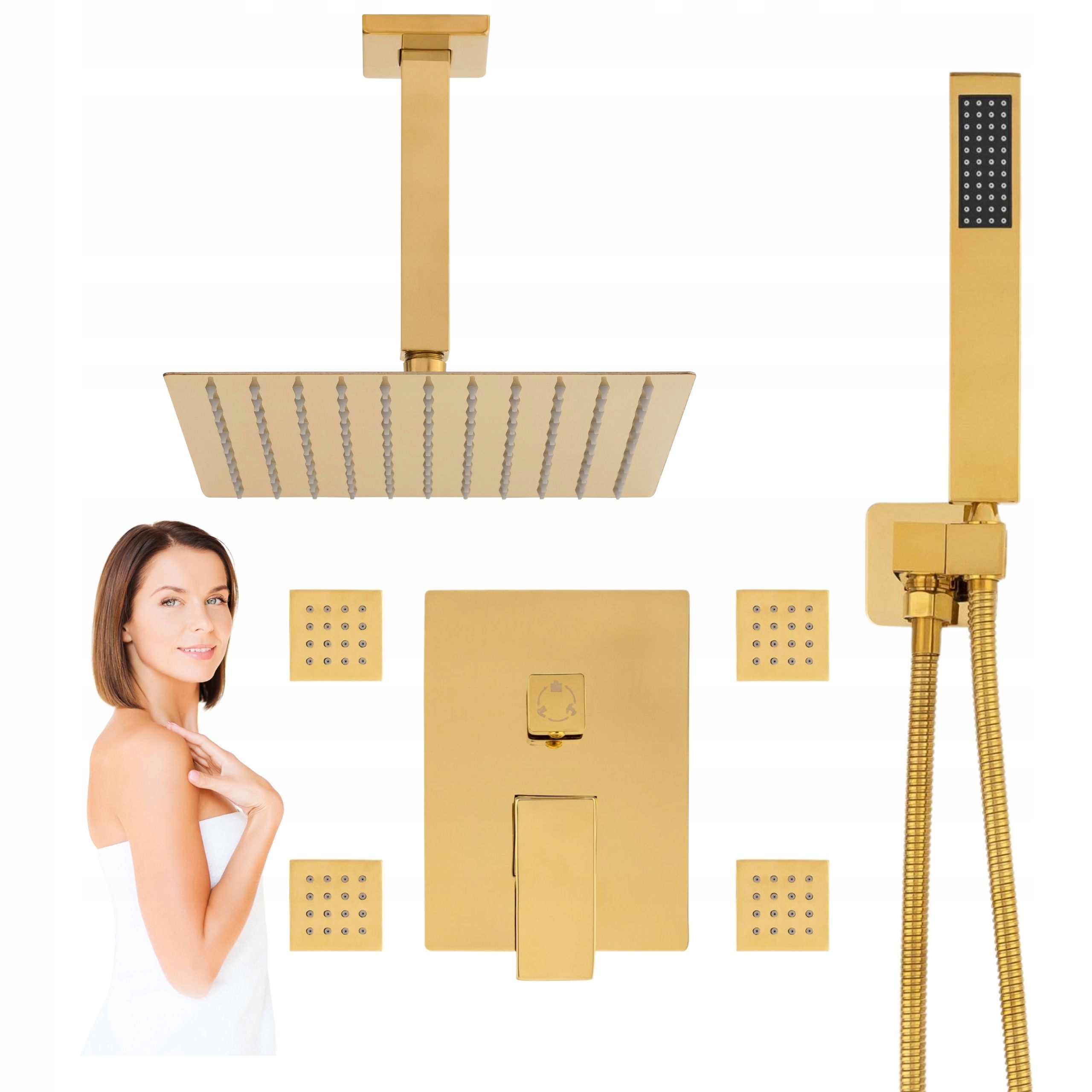 Podomietkový Sprchový Set Cubo Smartbox Zlatý
