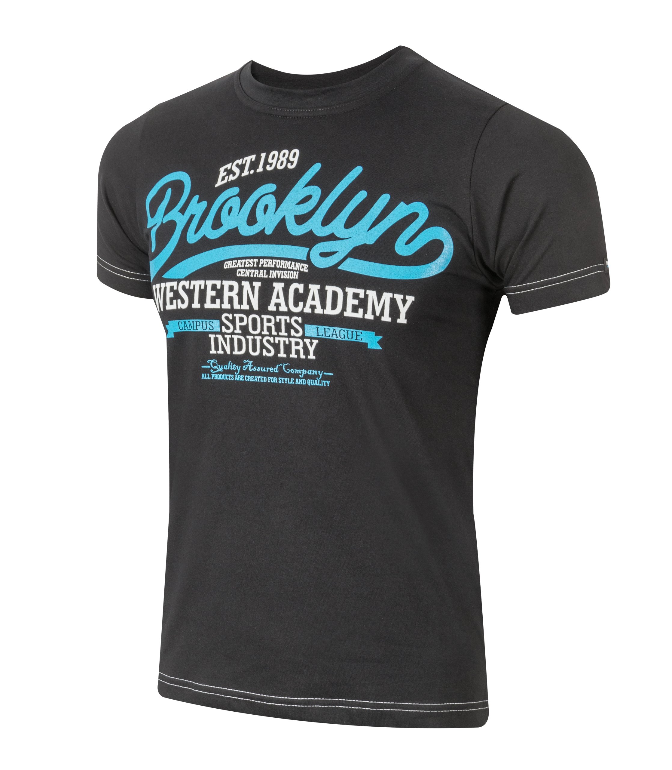 

T-shirt Koszulka Koszulki Męskie KM03 r 6XL czarny