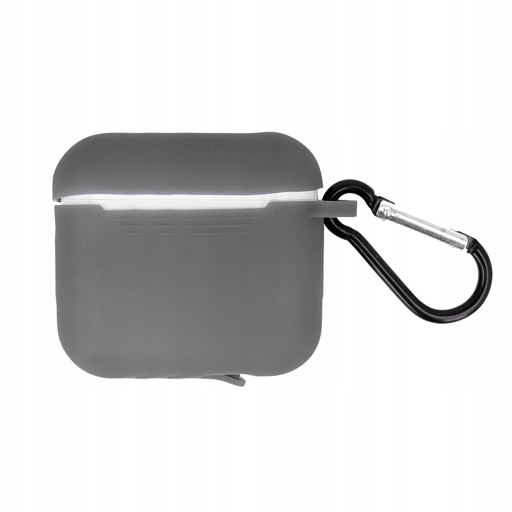 

Etui do Airpods Pro szare z haczykiem