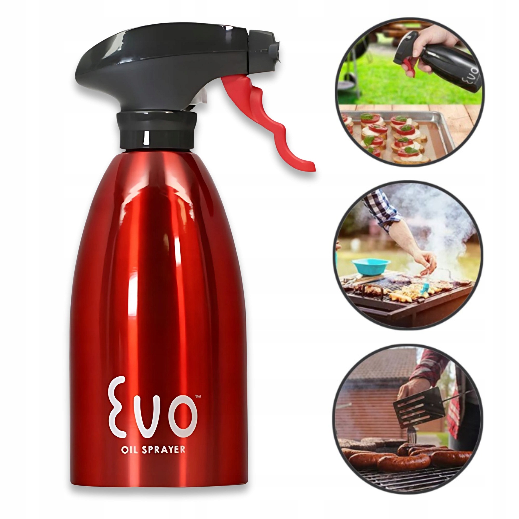 Rozpylacz oleju do Grilla Sprayer Broil King Evo Red 2w1 473 ml (81138RD)