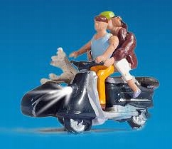 Noch 17515 Motorkáři podsvícený s Led ,