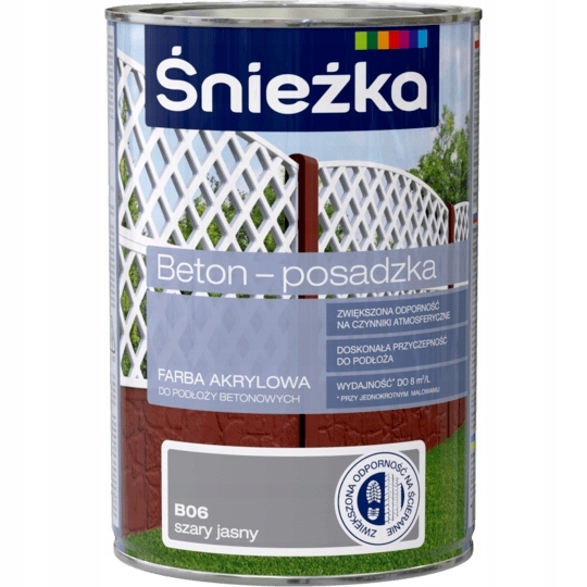 

Farba do betonu Śnieżka Beton Posadzka 1L Szary J