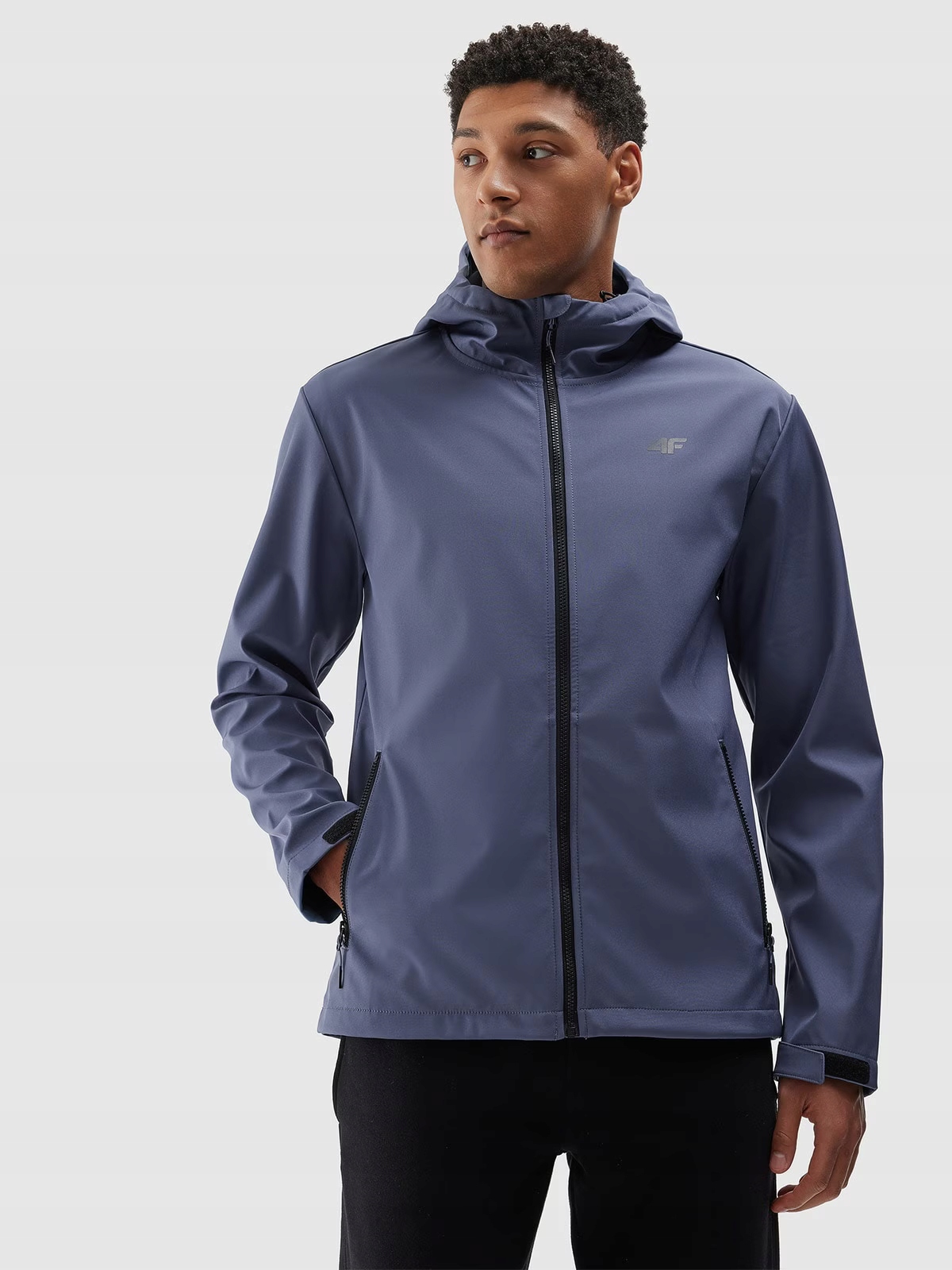 4F Kurtka Męska Softshell Neodry 5000 Niebieski 4FWSS24TSOFM234 R. XL