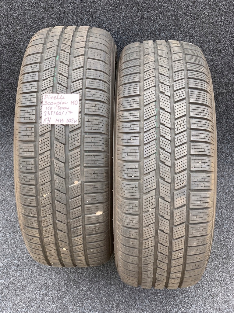 2x PIRELLI SCORPION ICE-SNOW 235/60R17 7,5mm Sezon zimowe