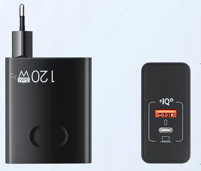 ŁADOWARKA SIECIOWA GAN BARDZO SZYBKA USB+USB-C 120W B Kod producenta 23KSCDQ0815A06561