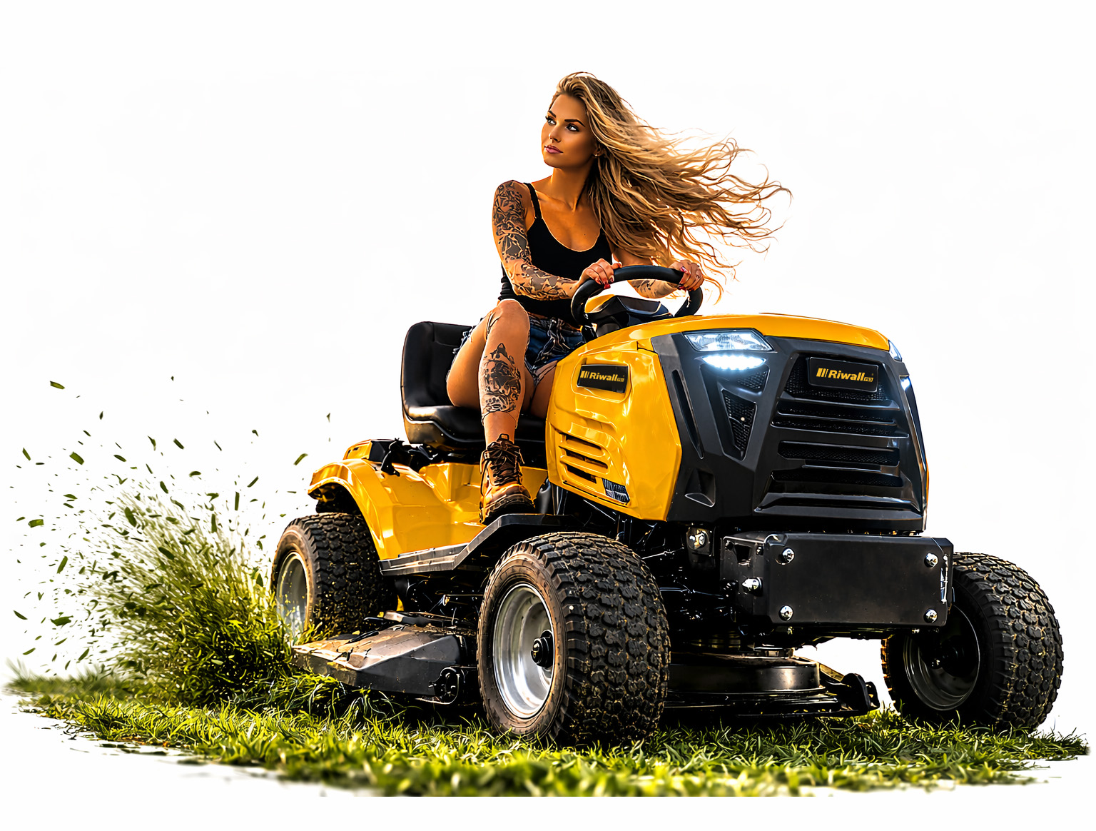 Traktorek OGRODOWY kosiarka spalinowa Riwall RLT102HRD TRAWY HYDROS TRAKTOR