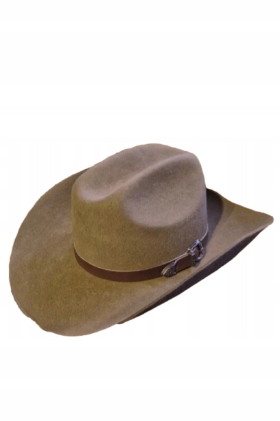 Klobouk kovbojský plstěný Wildbill světle hnědý 55