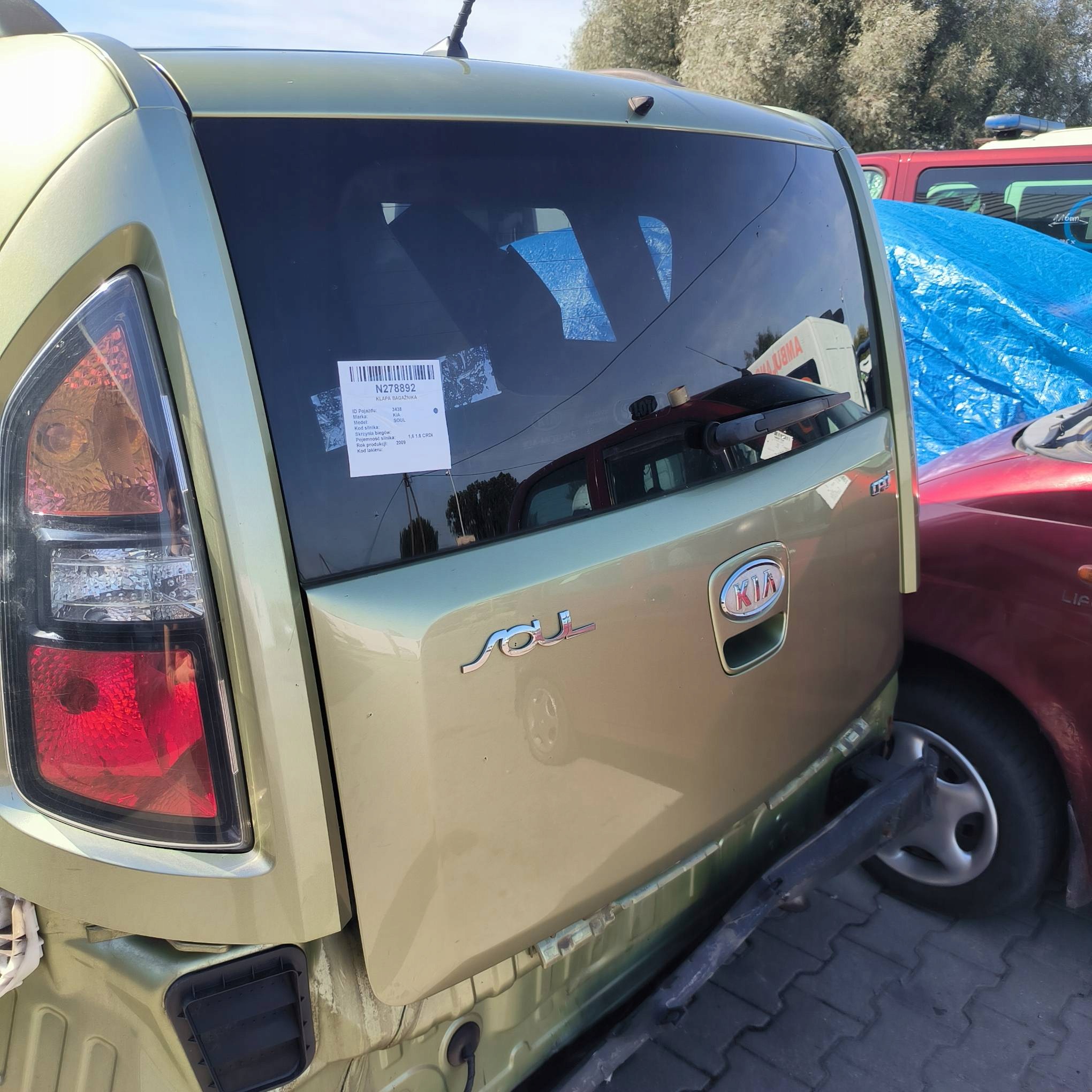 trunk door boot KIA SOUL