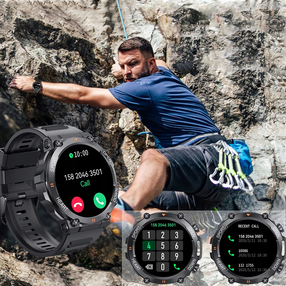 SMARTWATCH ZEGAREK MĘSKI WODOODPORNY SPORTOWY BT 5.0 Rodzaj cyfrowe