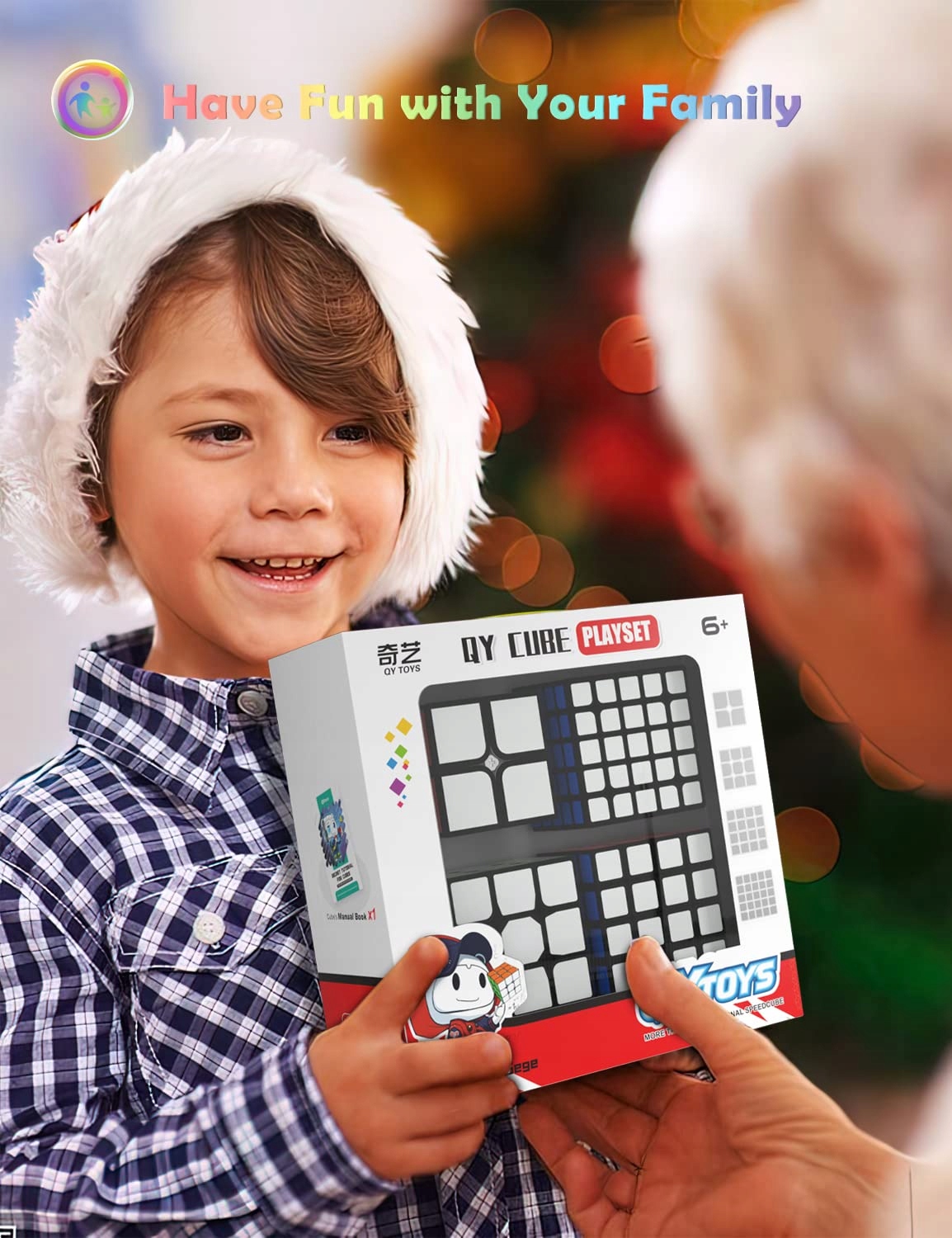 ORYGINALNE KOSTKI ZESTAW 4w1 Kostka 2x2 3x3 4x4 5x5 + ALGORYTMY + PODSTAWKA Materiał plastik