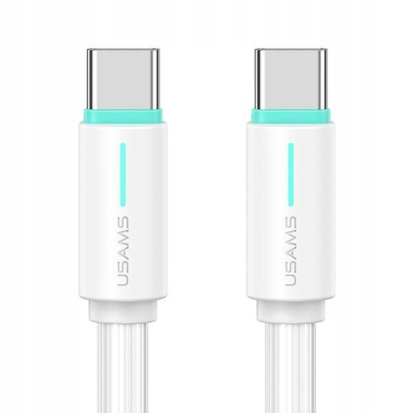 Usams Kabel Usb-c/usb-c 1m SJ73460W biały/white Yu Series SJ734USB02 (us-sj