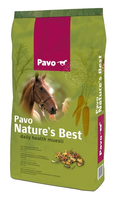 Pavo Nature's Best 15 kg zdrowe musli, pełne naturalnego włókna.