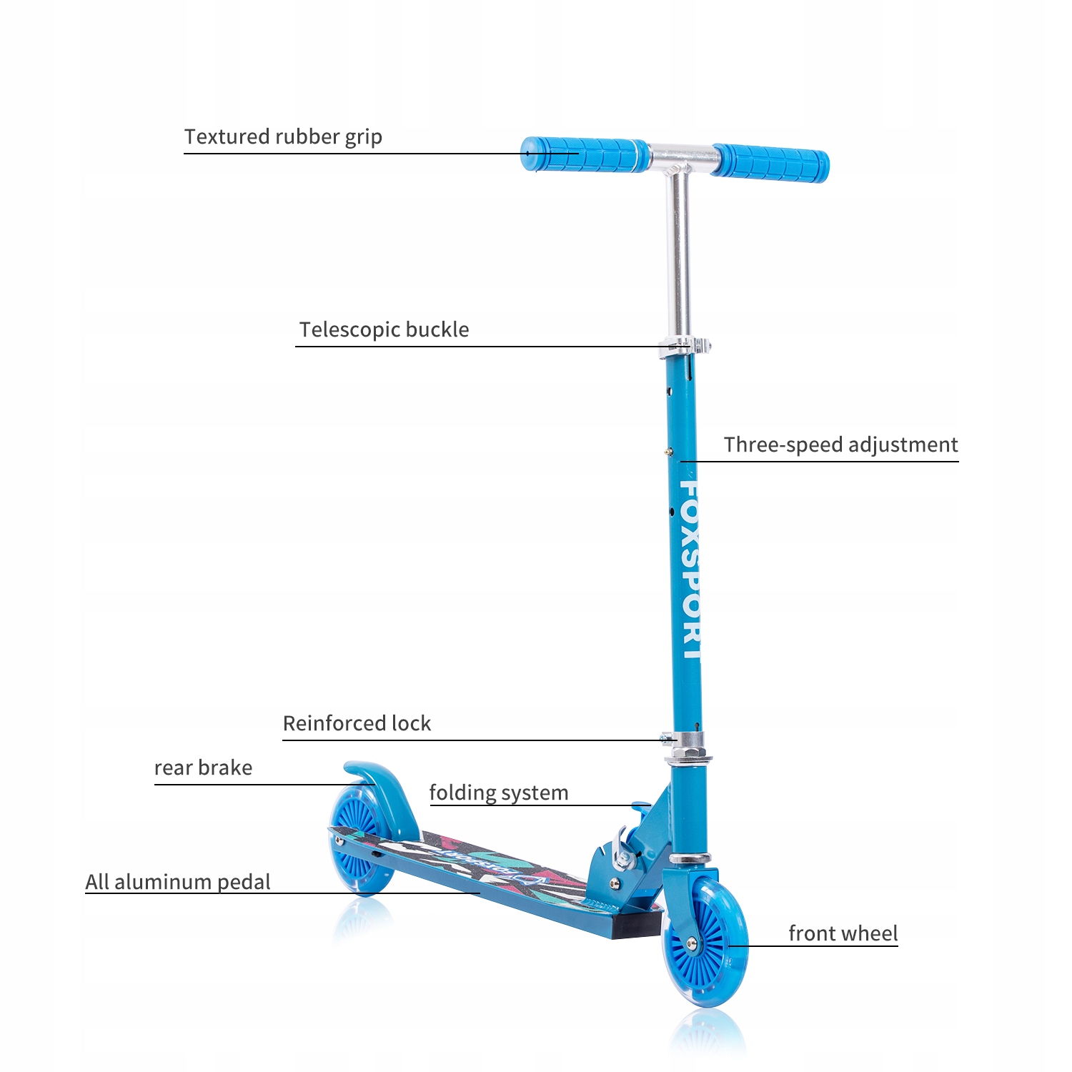 SKŁADANA HULAJNOGA DWUKOŁOWA Z KÓŁKAMI LED Kod producenta 8720938682353