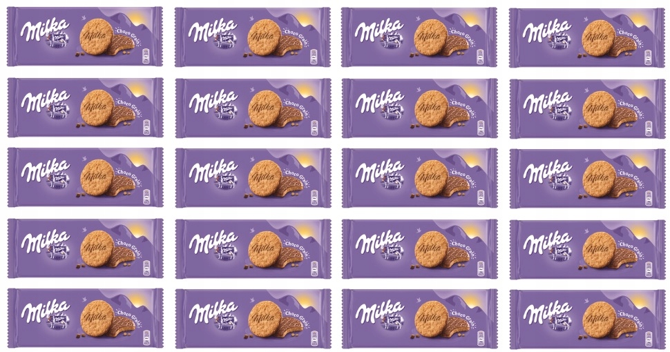 Levně 20 x 126 g Milka Choco grain sušenky Karton