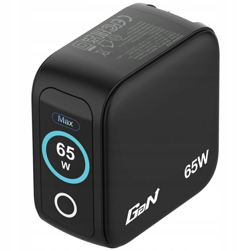 Ładowarka z Adapterem Ue/uk/usa Verbatim Mini GaN 65W 2xUSB-C PD/1xUSB-A Qc