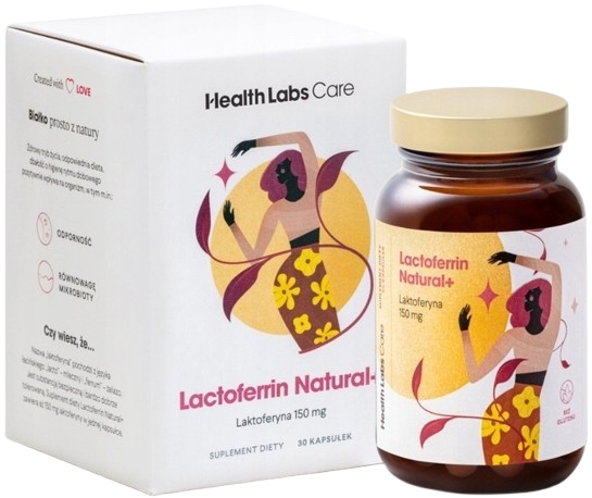 Health Labs Lactoferrin Natural+ 30kaps. Laktoferyna Wchłanianie żelaza