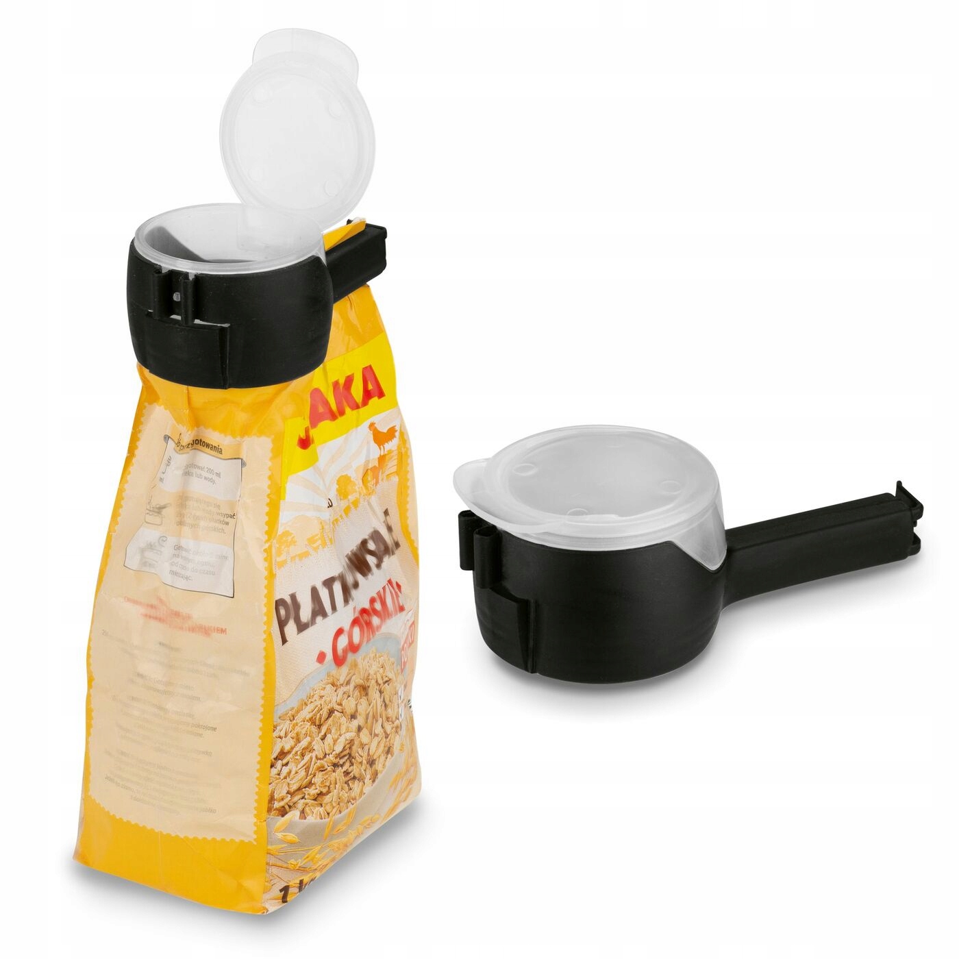 

Klips do zamykania opakowań żywności dozownik pro