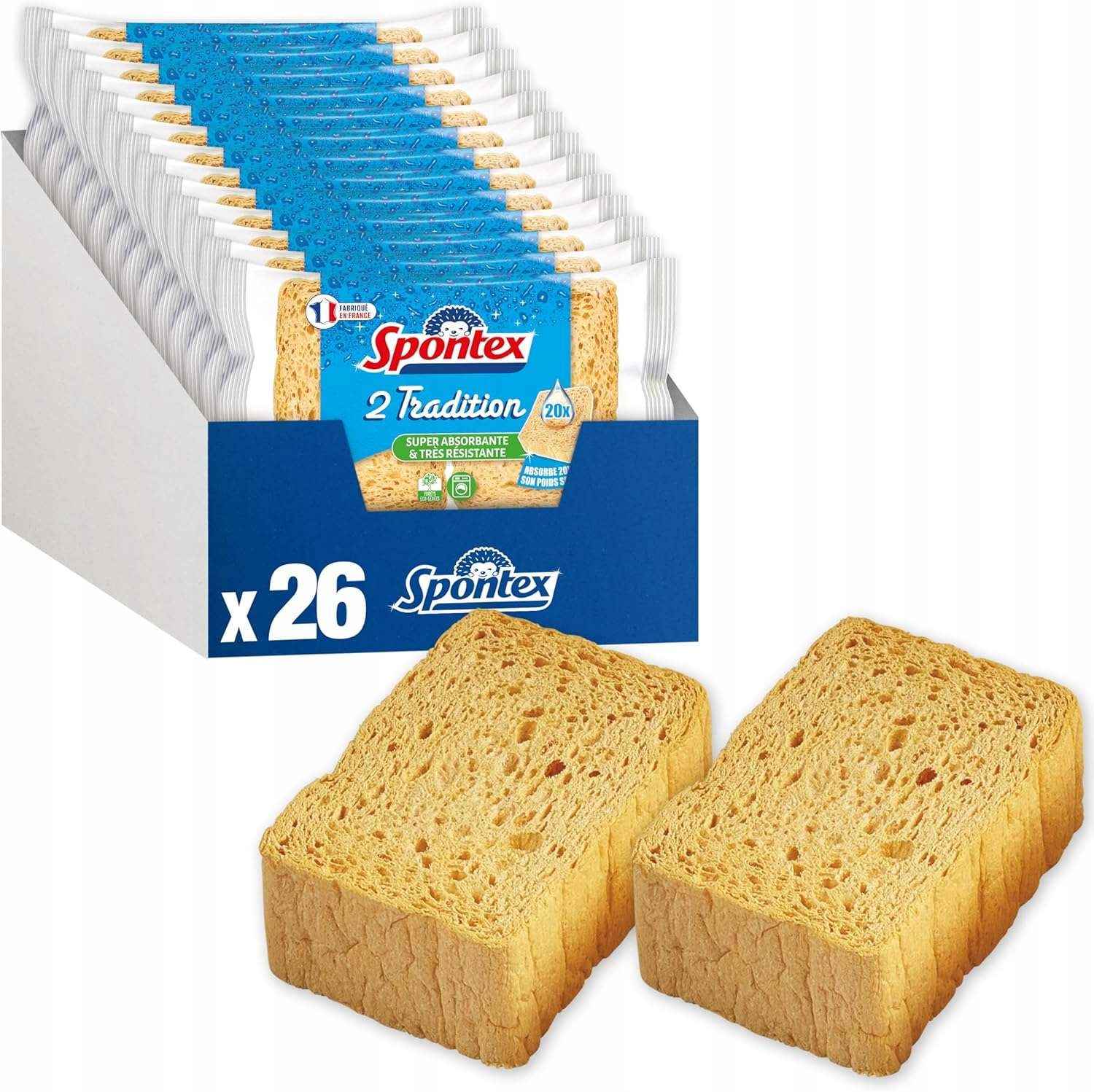 Levně Spontex – sada tradičních houbiček – ultra savá a odolná 13 x 2 ks