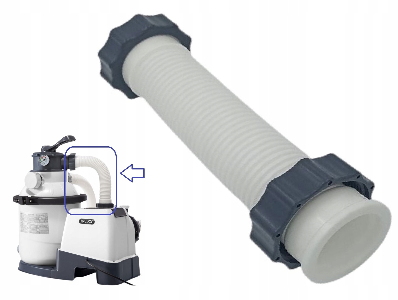 Originální krátká spojovací hadice pro pískovou pumpu 26644 26644GS Intex