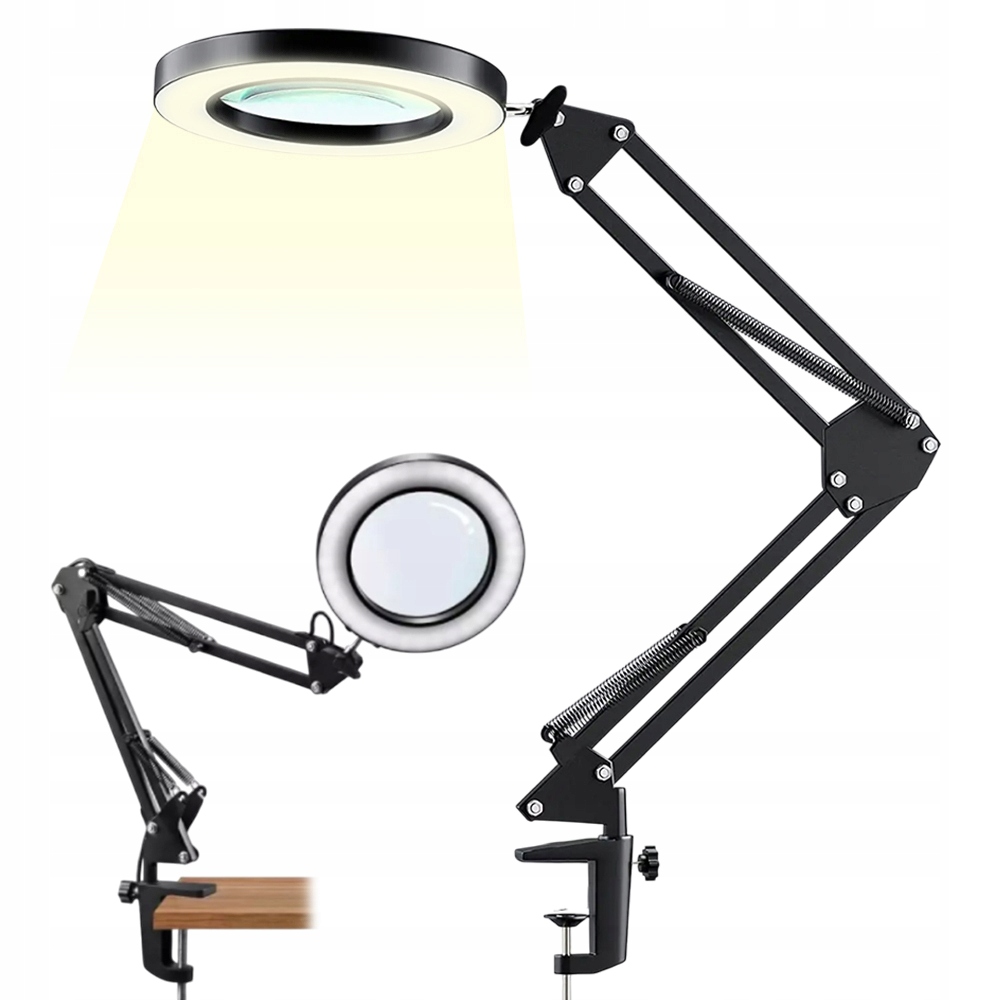 Led stolní lampa s lupou sklo zvětšující kreslení 5 Barev