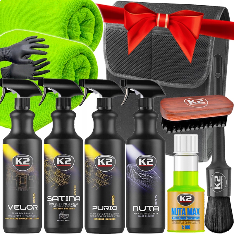 K2 Pro duży zestaw kosmetyków auta detailing mycie auta samochodu organizer