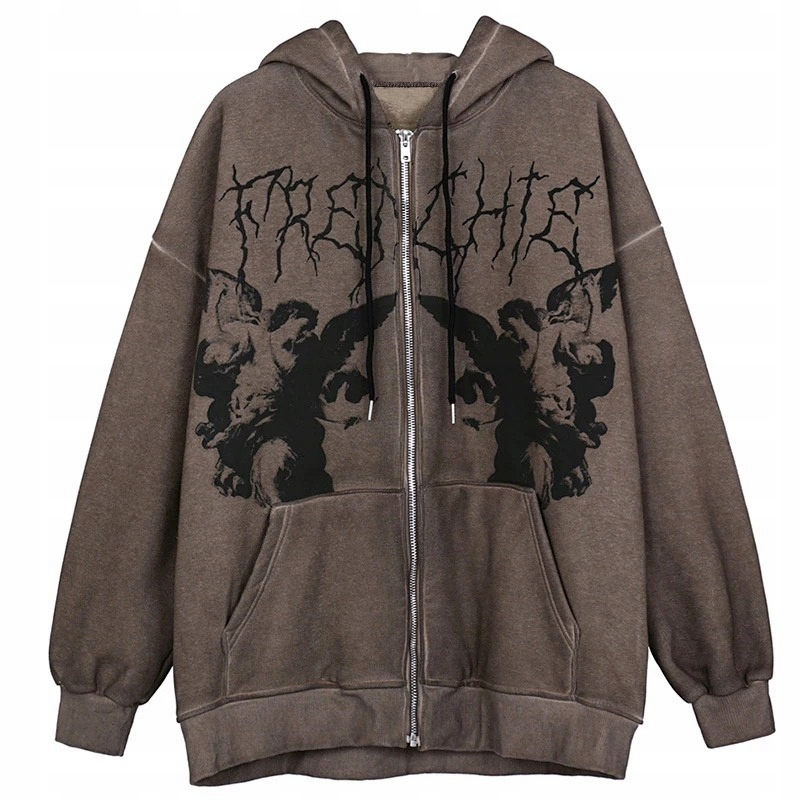 

Bluza Z Kapturem goth grunge harajuku Anioł Bluzy