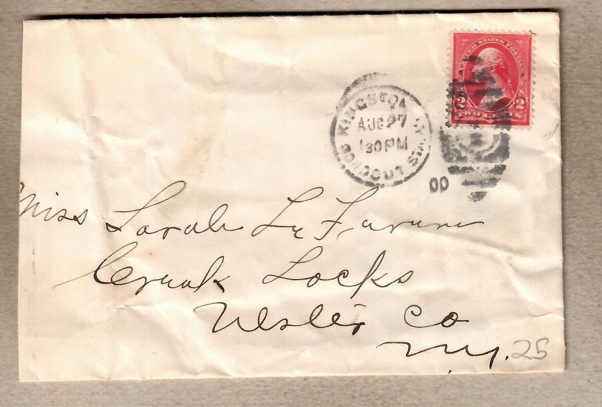 USA, 1900 r . koperta