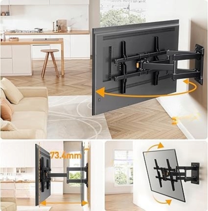 PERLEGEAR Uchwyt TV Na Ścianę 32-85 Cal 60kg Regulowany Max VESA 600x400mm — miniatura 8